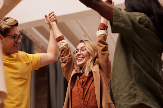 image of a team celebrating success