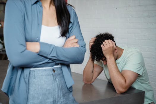 couple discussing relationship challenges