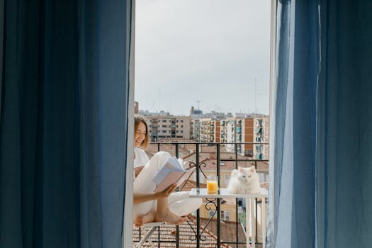 image of a person relaxing with a book