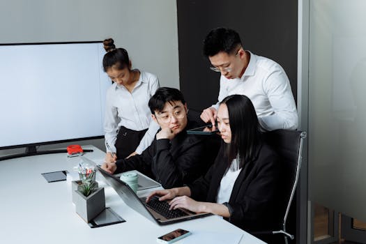 team brainstorming ideas on a whiteboard